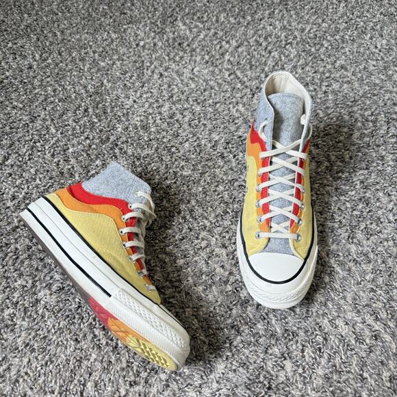 Converse Chuck 70 High Thermo Felt Storm Front Yellow 169518C Unisex Women: 9.5